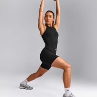 Oner Seamless Fitted Tank Top | Soft Black