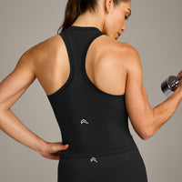 Oner Seamless Fitted Vest | Soft Black