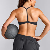 UnifiedMove™ T Back Minimal Bralette | Coal
