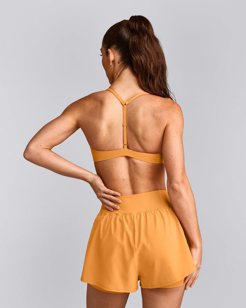 UnifiedMove™ T Back Minimal Bralette | Powdered Orange