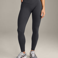 UnifiedMove™ V Front Mid Rise Leggings with Reflective Logo | Coal
