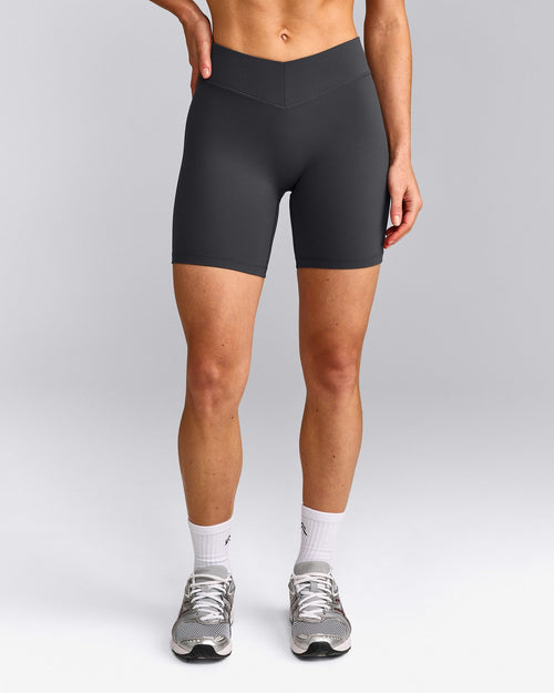 UnifiedMove™ V Front Mid Rise Shorts 6" | Coal