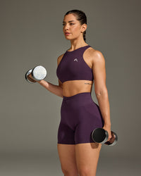 EasyLift™ High Neck Sports Bra | Blackberry Purple