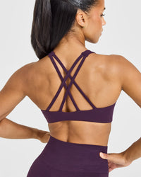 EasyLift™ High Neck Sports Bra | Blackberry Purple