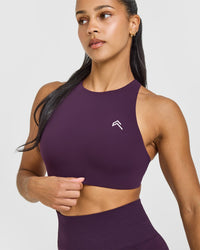 EasyLift™ High Neck Sports Bra | Blackberry Purple