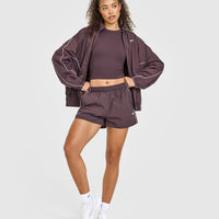 Mellow™ Rib High Neck Mid Tank Top | Umber Brown