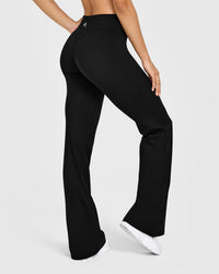 Unified Wrap Flared Bottoms White Logo | Black