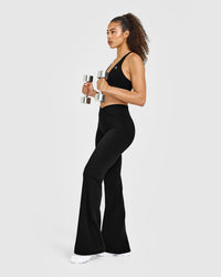 Unified Wrap Flared Bottoms White Logo | Black