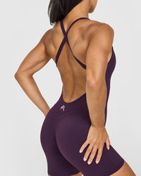 Unified Scoop Back All In One 6" | Blackberry Purple