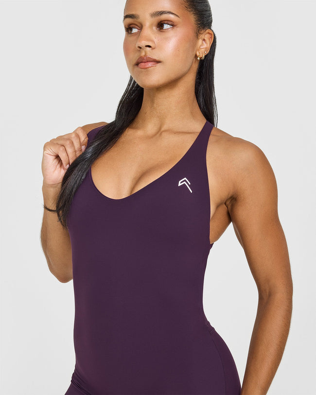 Unified Scoop Back All In One 6" | Blackberry Purple