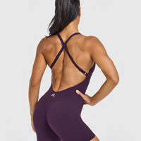 Unified Scoop Back All In One 6" | Blackberry Purple