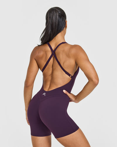 Unified Scoop Back All In One 6" | Blackberry Purple