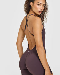 Unified Scoop Back All In One 6" | Dark Umber Brown