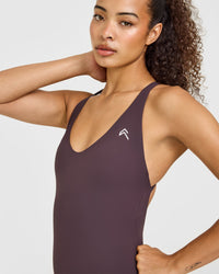 Unified Scoop Back All In One 6" | Dark Umber Brown