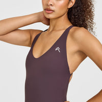 Unified Scoop Back All In One 6" | Dark Umber Brown