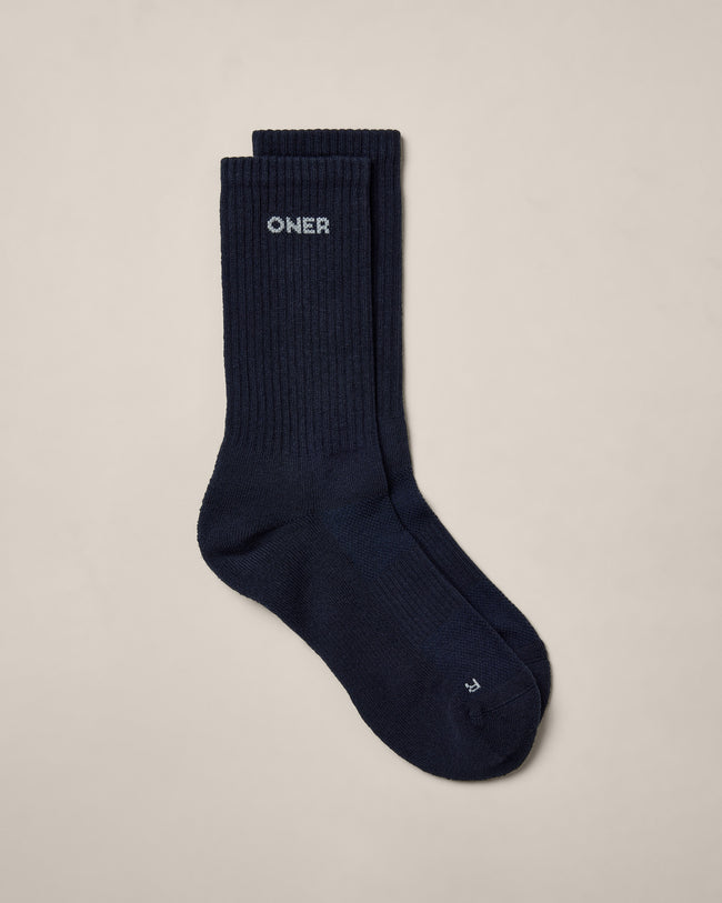 Oner Long Crew Socks 1 Pack | True Blue