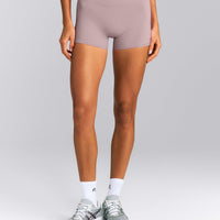 SoftMotion™ Mid Rise Micro Shorts 4" New Branding | Dusty Purple