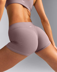 SoftMotion™ Mid Rise Micro Shorts 4" New Branding | Dusty Purple
