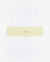 SoftMotion™ Headband with Grey Logo | Pastel Yellow