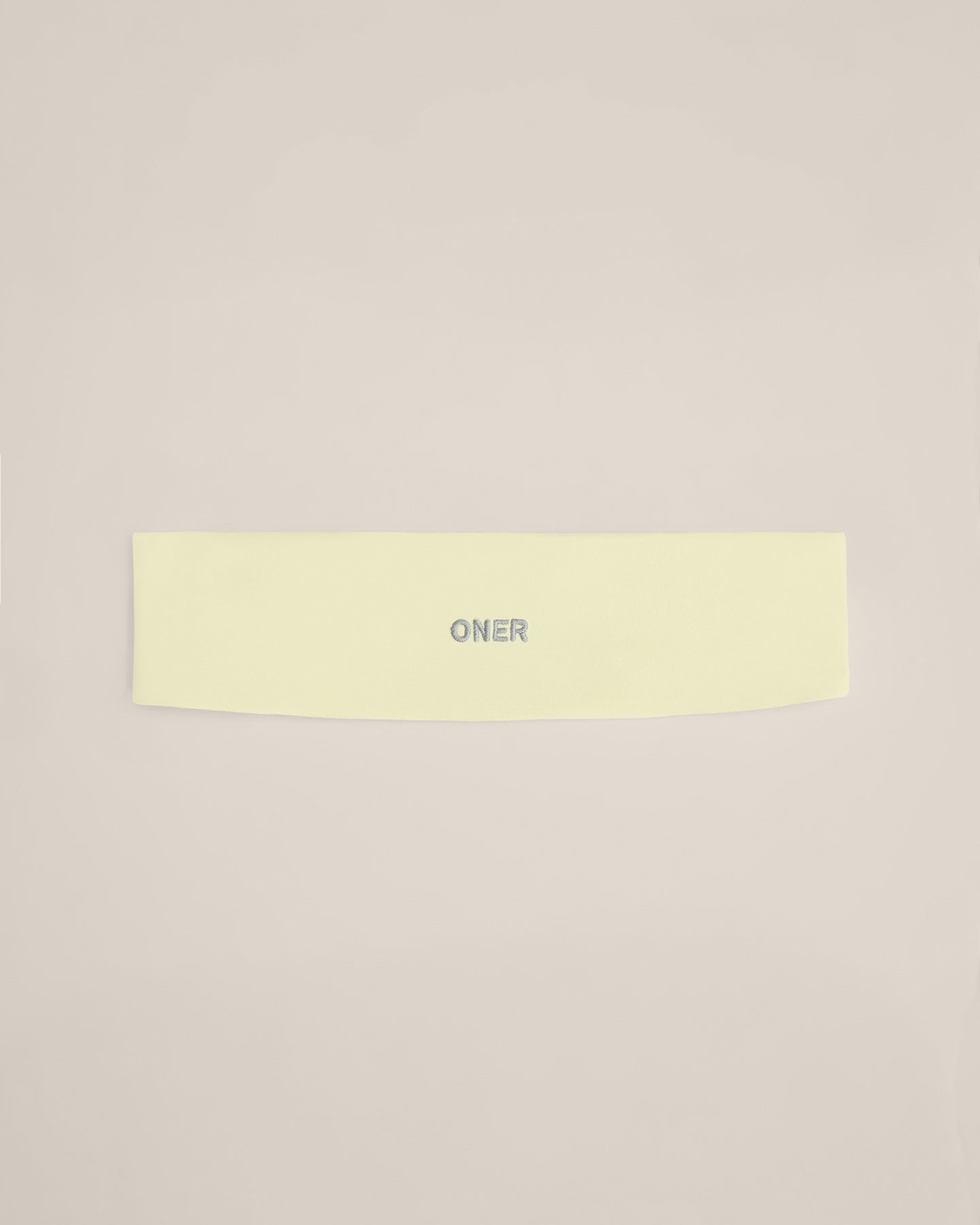 SoftMotion™ Headband with Grey Logo | Pastel Yellow