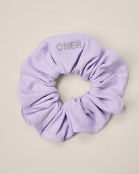 SoftMotion™ Scrunchie with Grey Logo | Lavender Purple