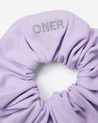 SoftMotion™ Scrunchie with Grey Logo | Lavender Purple