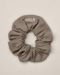 SoftMotion™ Scrunchie with Grey Logo | Minky