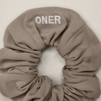 SoftMotion™ Scrunchie with Grey Logo | Minky