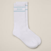 Varsity Stripe Long Crew Socks 1 Pack | Cloud Blue