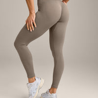 EnhanceLift™ Seamless Leggings with Grey Logo | Warm Minky