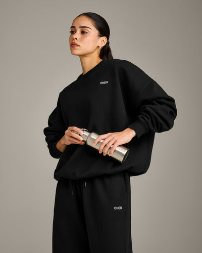 Foundations All Season Crew Neck Sweatshirt | Black