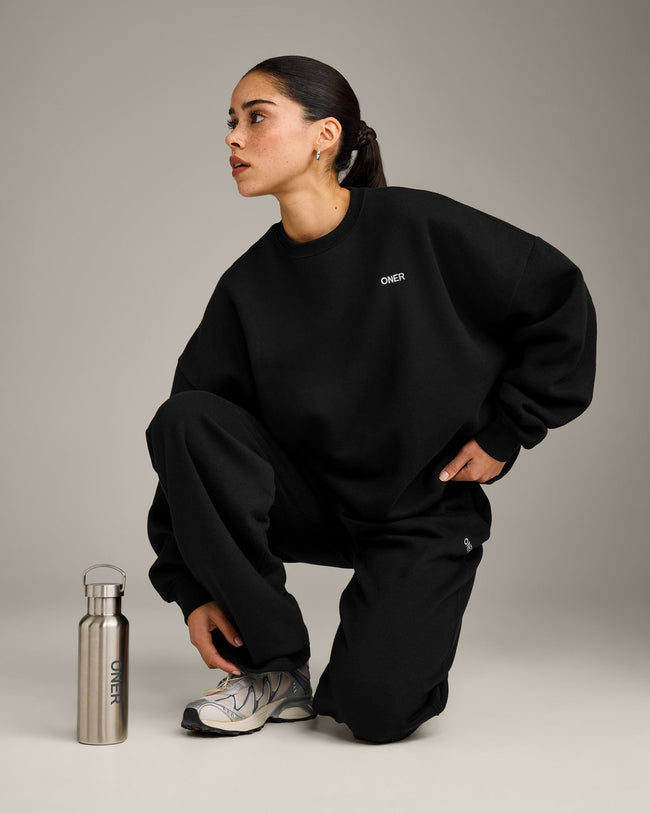 Foundations All Season Crew Neck Sweatshirt | Black