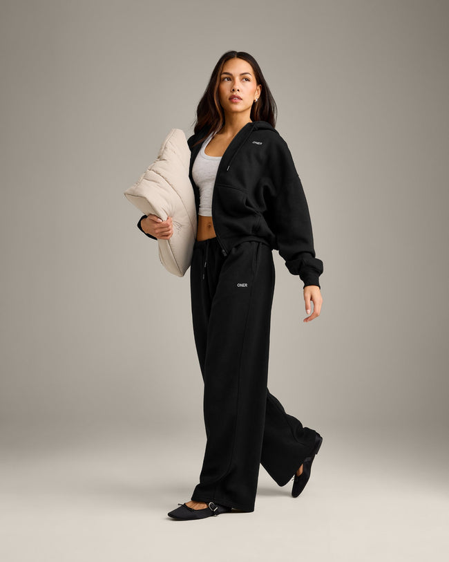 Foundations All Season Zip Through Hoodie | Black