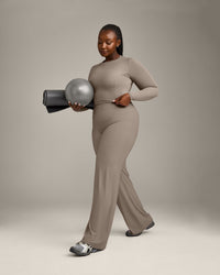 Mellow™ Motion Crew Neck Long Sleeve Mid Top | Warm Minky