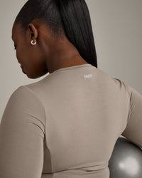 Mellow™ Motion Crew Neck Long Sleeve Mid Top | Warm Minky