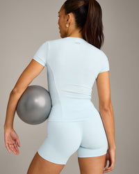 Mellow™ Motion Crew Neck Top | Cloud Blue