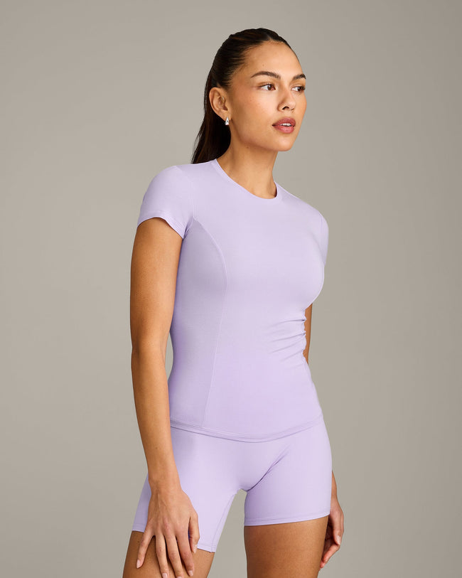 Mellow™ Motion Crew Neck Top | Lavender Purple