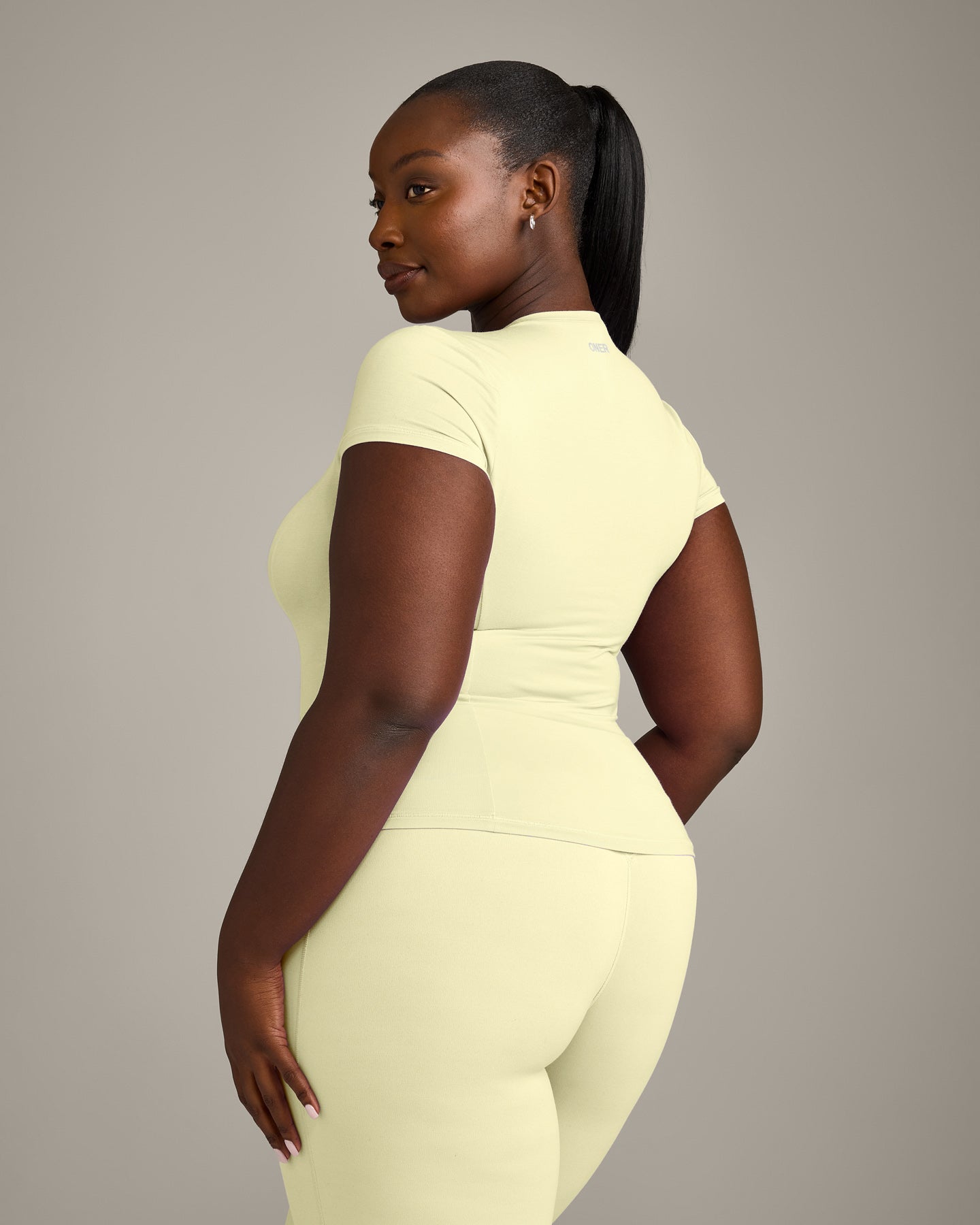 Mellow™ Motion Crew Neck Top | Pastel Yellow