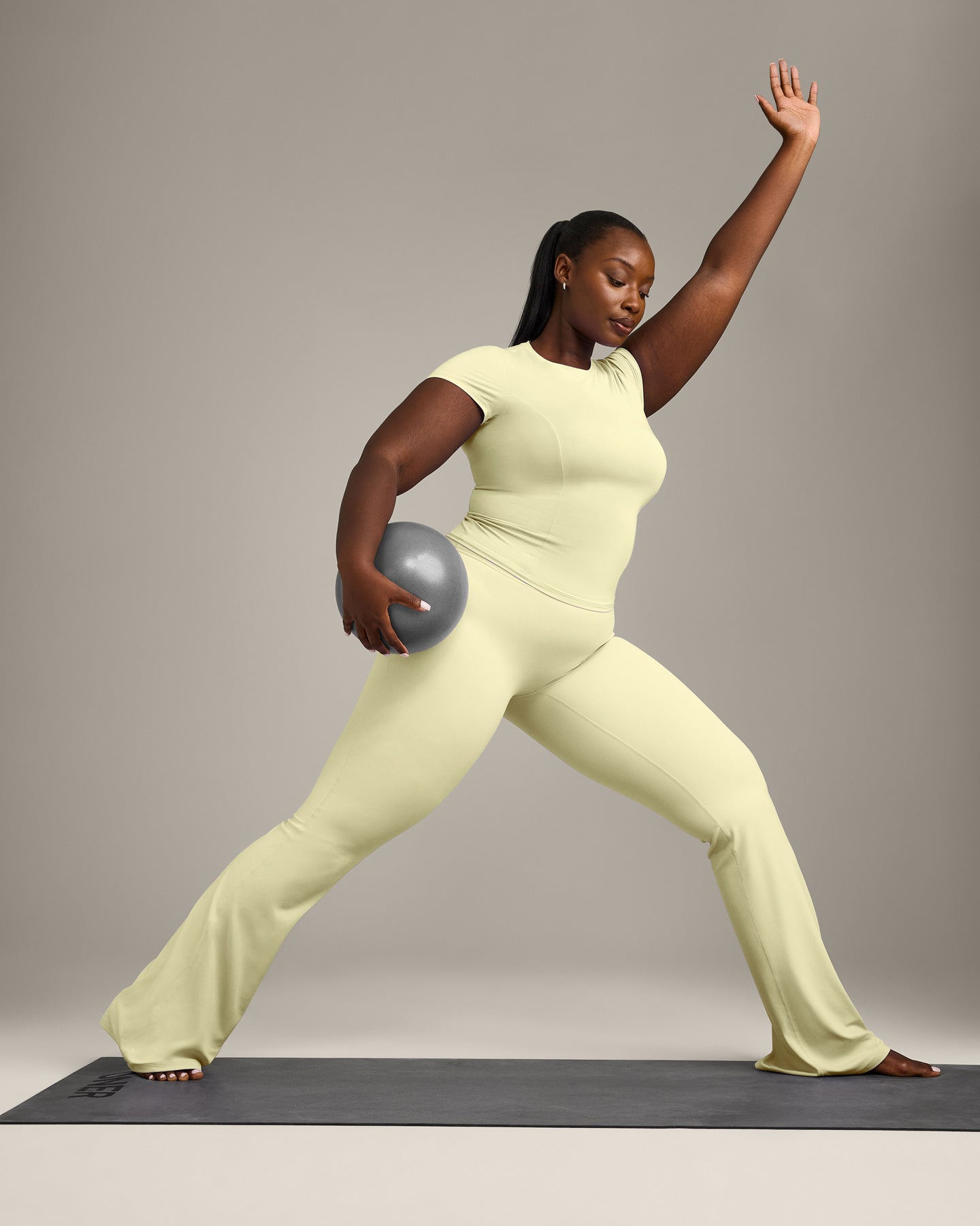 Mellow™ Motion Crew Neck Top | Pastel Yellow