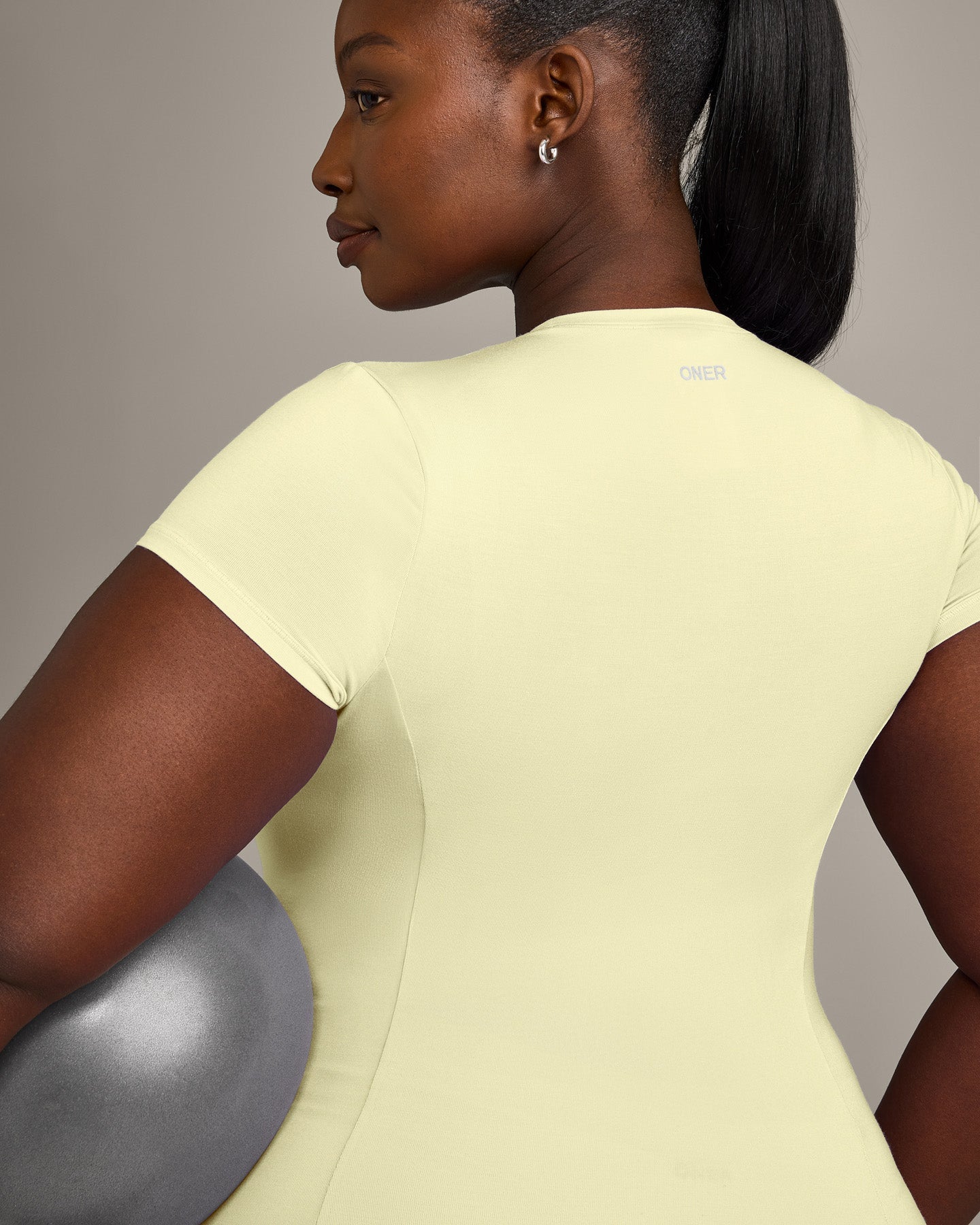Mellow™ Motion Crew Neck Top | Pastel Yellow
