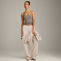 Mellow™ Rib Racer Back Vest with Built in Bra Shelf | Warm Minky