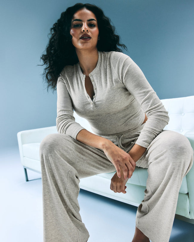 Oner At Home Night Bottoms | Oat Marl