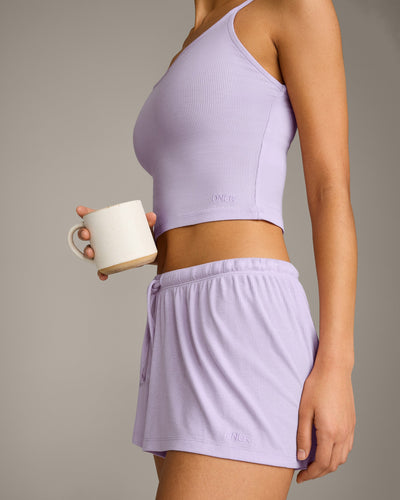 Oner At Home Night Strappy Mid Vest | Light Lavender Purple