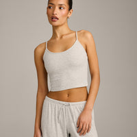 Oner At Home Night Strappy Mid Vest | Oat Marl