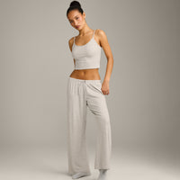 Oner At Home Night Strappy Mid Vest | Oat Marl