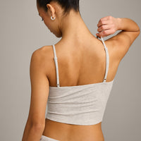 Oner At Home Night Strappy Mid Vest | Oat Marl