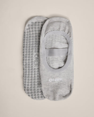 Pilates Grip Socks 1 Pack | Grey Marl