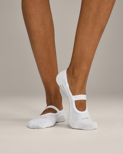 Pilates Grip Socks 1 Pack | White