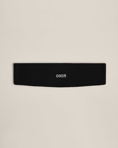 SoftMotion™ Headband with Grey Logo | Black