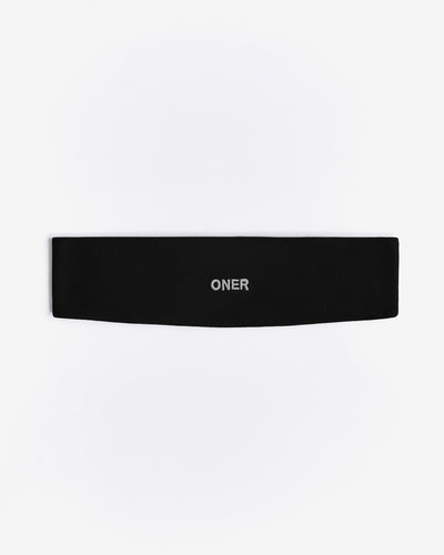 SoftMotion™ Headband with Gray Logo | Black